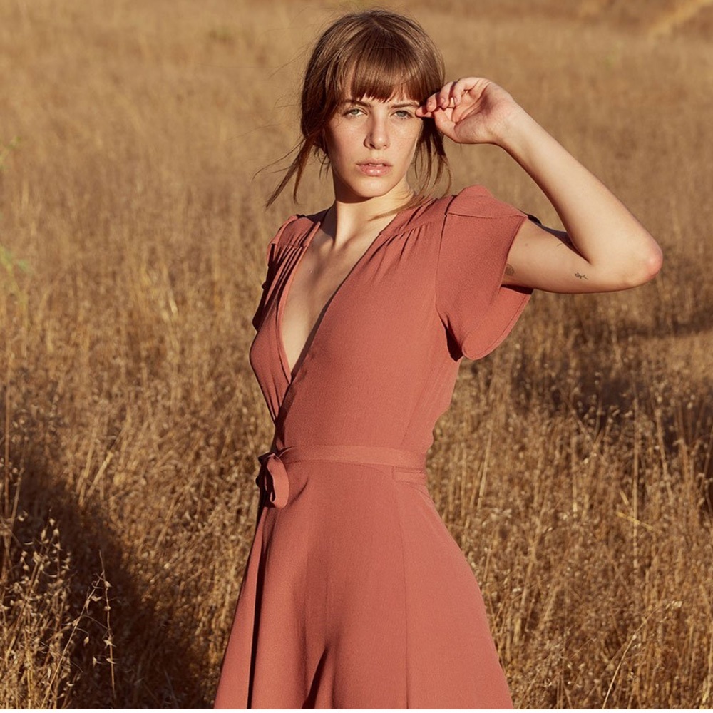 Christy Dawn Autumn Dress in Clay Size Small